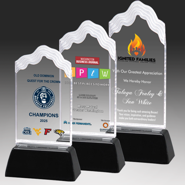 Group show of acrylic waves