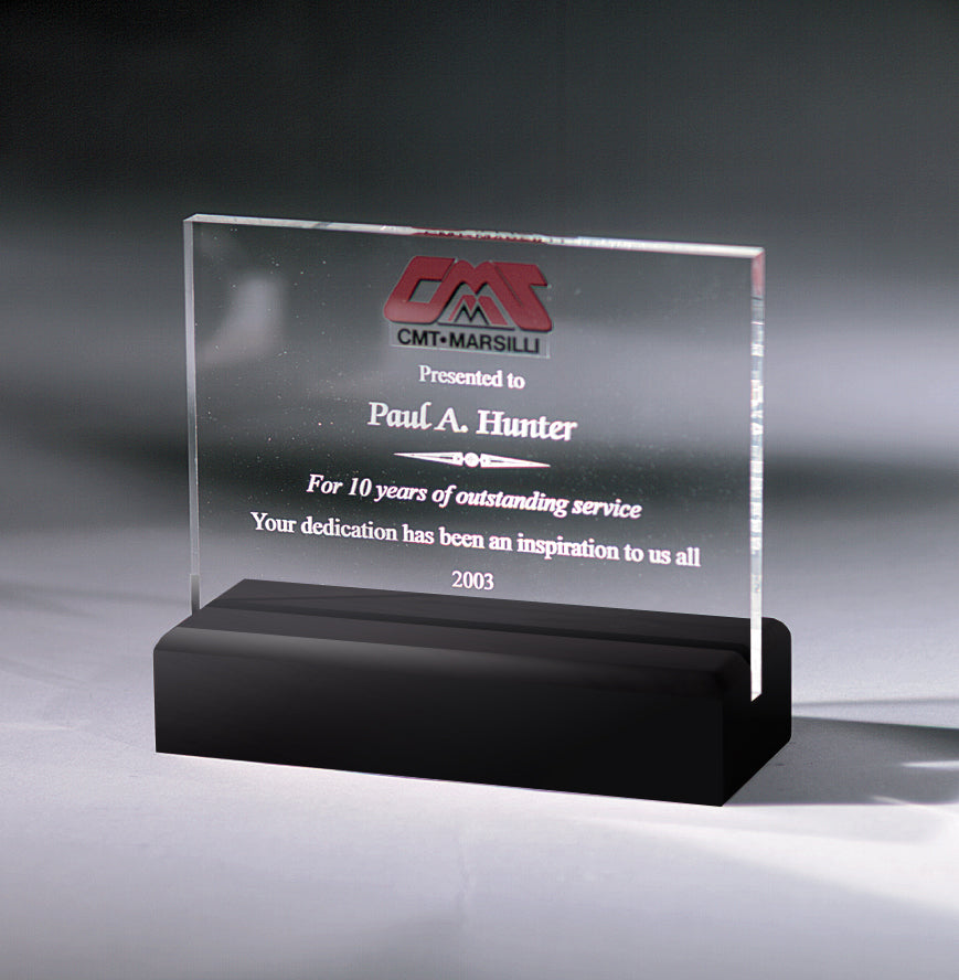 LANDSCAPE ACRYLIC IN BLACK WOOD BASE