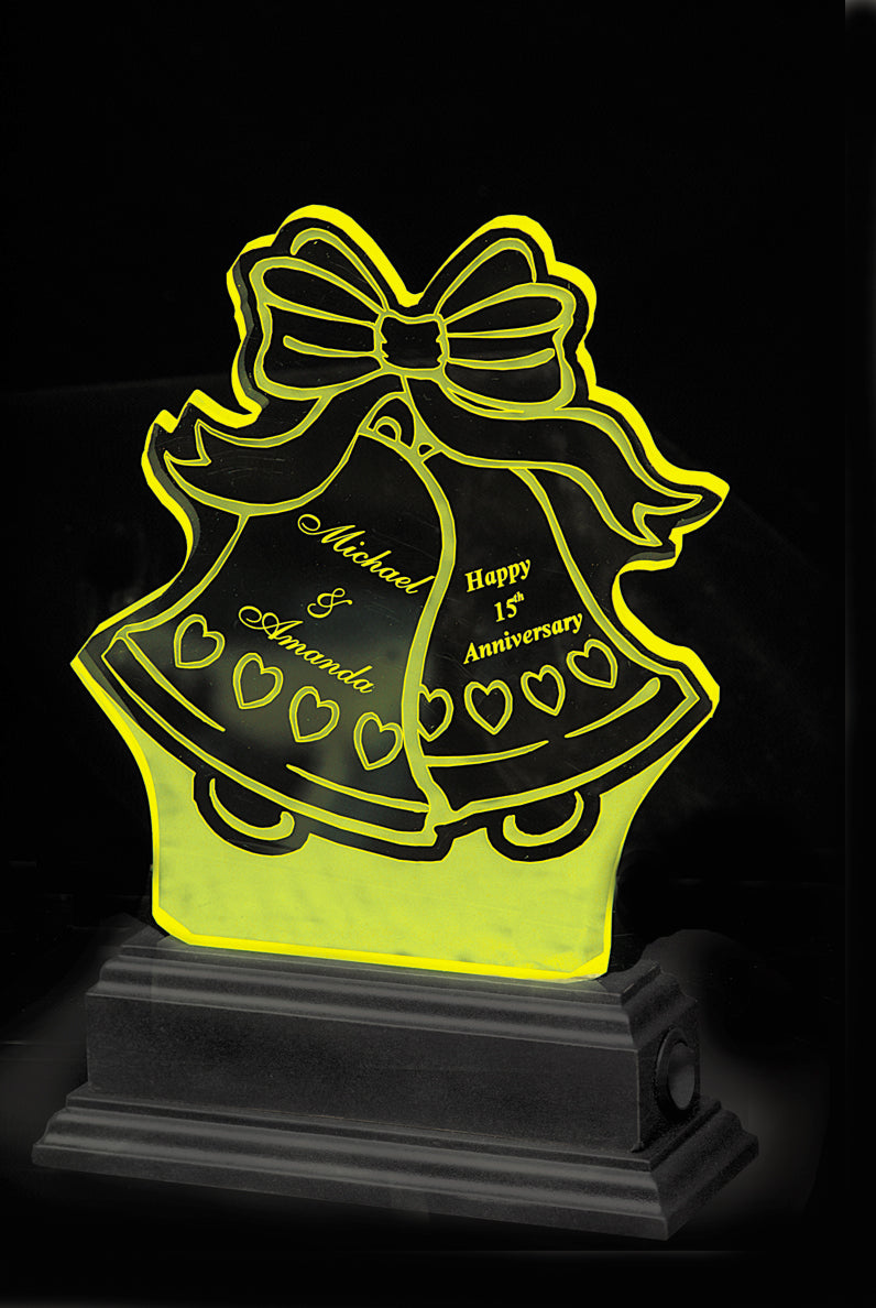 Bells Shaped Allolight in Yellow  10"