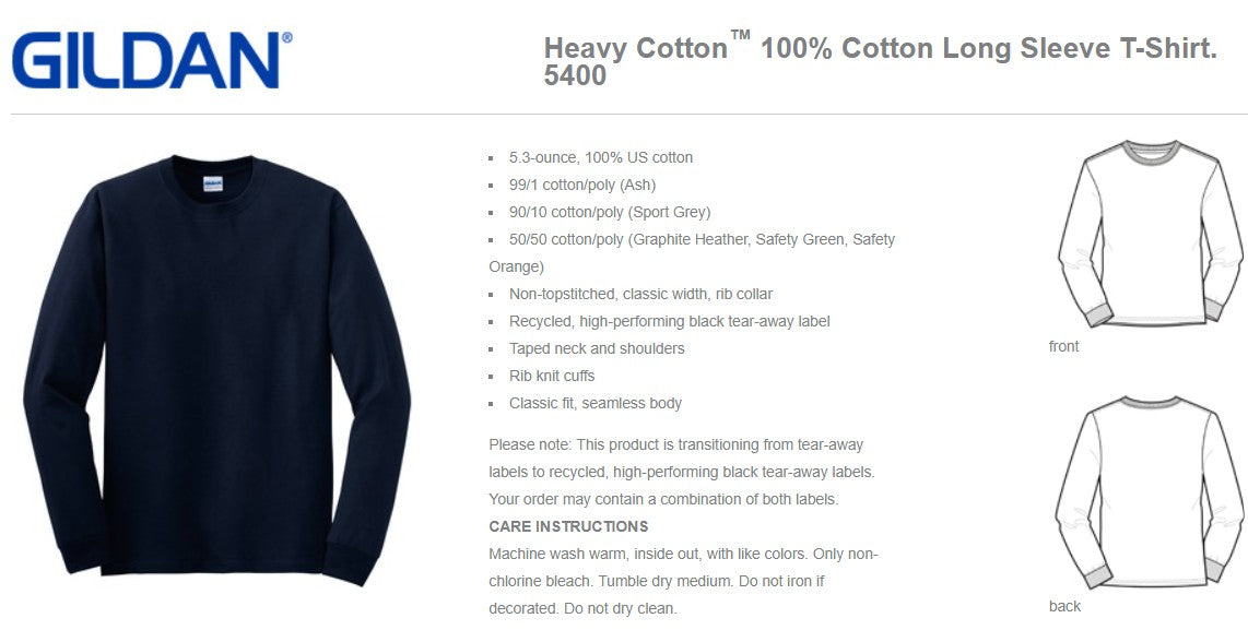 OCEANS Heavy Cotton Long Sleeve Tee