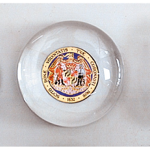 3.5" Glass Domed paperweight