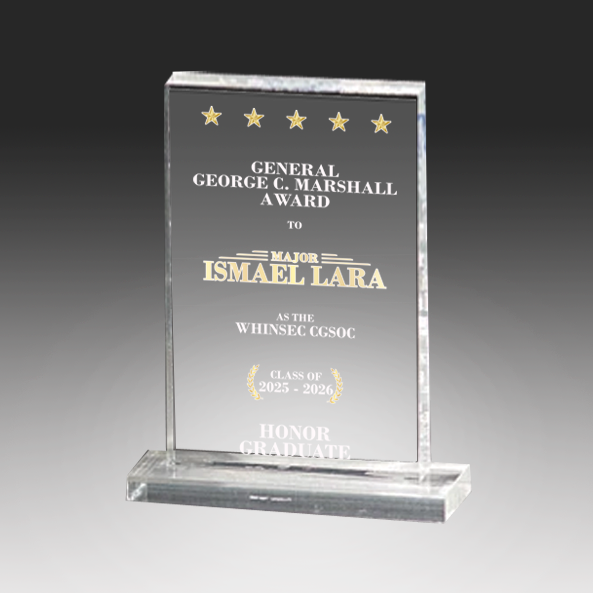 Acrylic Rectangle Award on Base