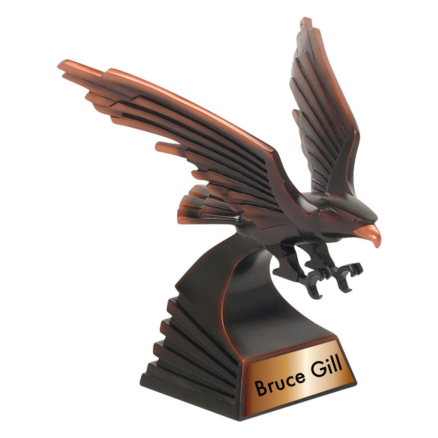 Bronze Eagle Landing Resin