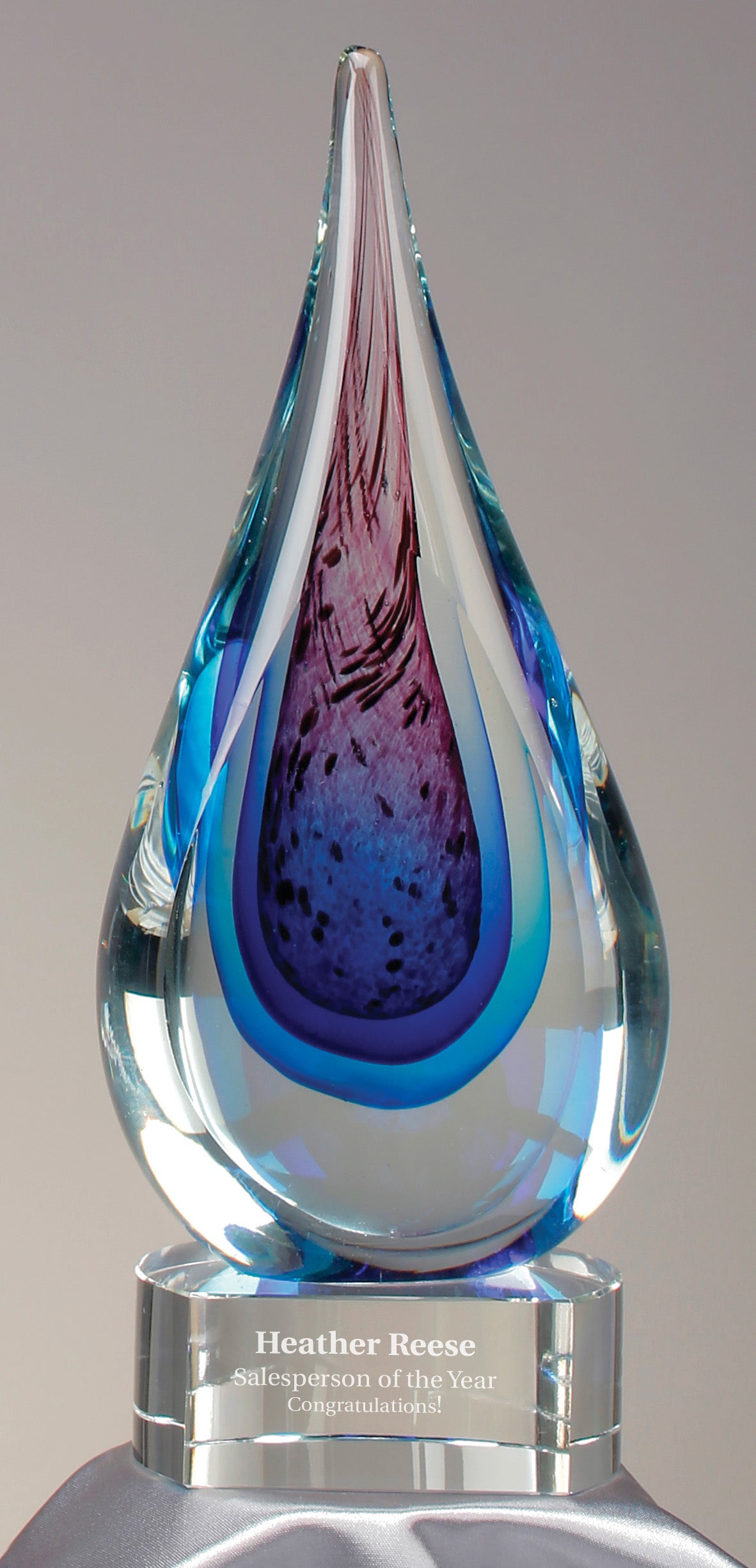 Blue Water Art Glass