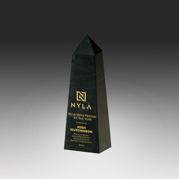 Black Marble Obelisk