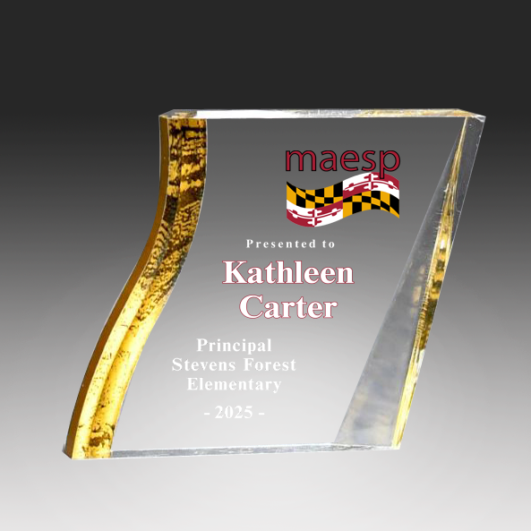 Acrylic Angled Square Paperweight