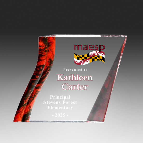 Acrylic Angled Square Paperweight