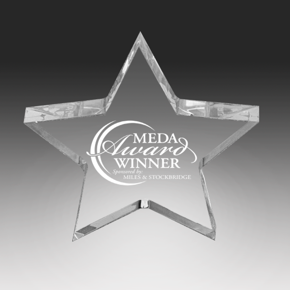 Acrylic Star Performer Paperweight