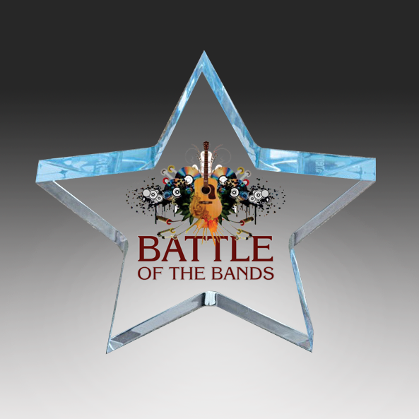 Acrylic Star Performer Paperweight