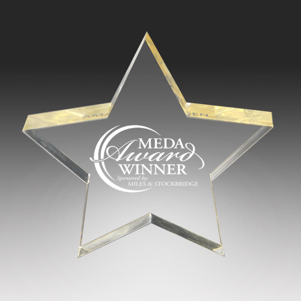 Acrylic Star Performer Paperweight