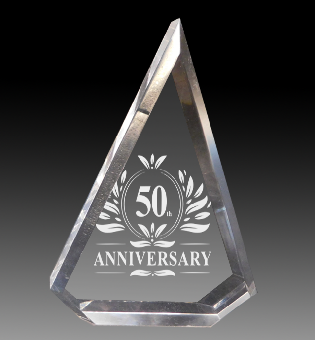Acrylic Triangle with Bevel