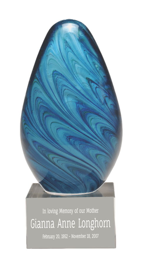 Blue and Green Art Glass Award