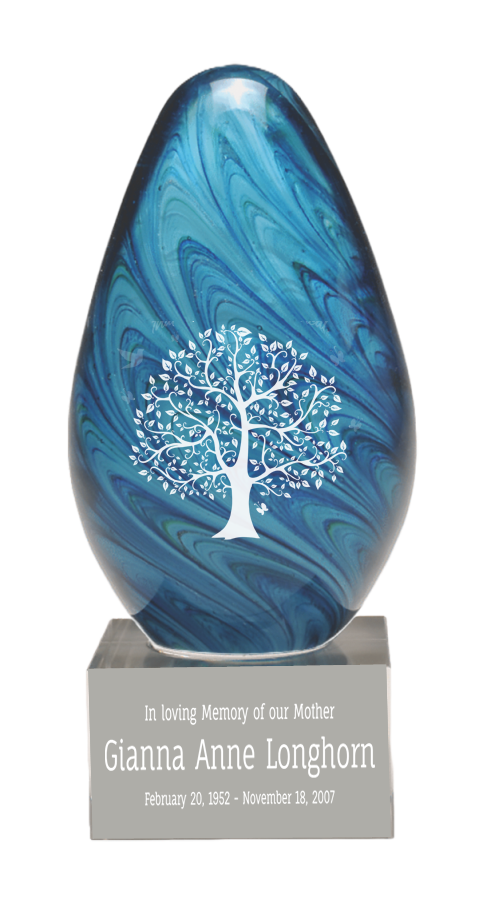 Blue and Green Art Glass Award