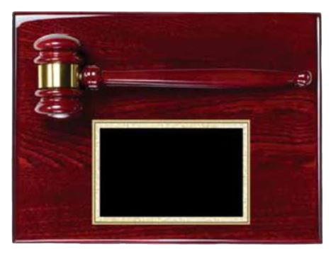 Gavel Plaque