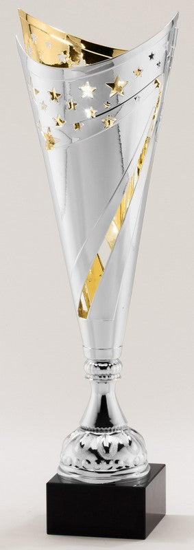 Gold Laser Cup on a Black Marble Base