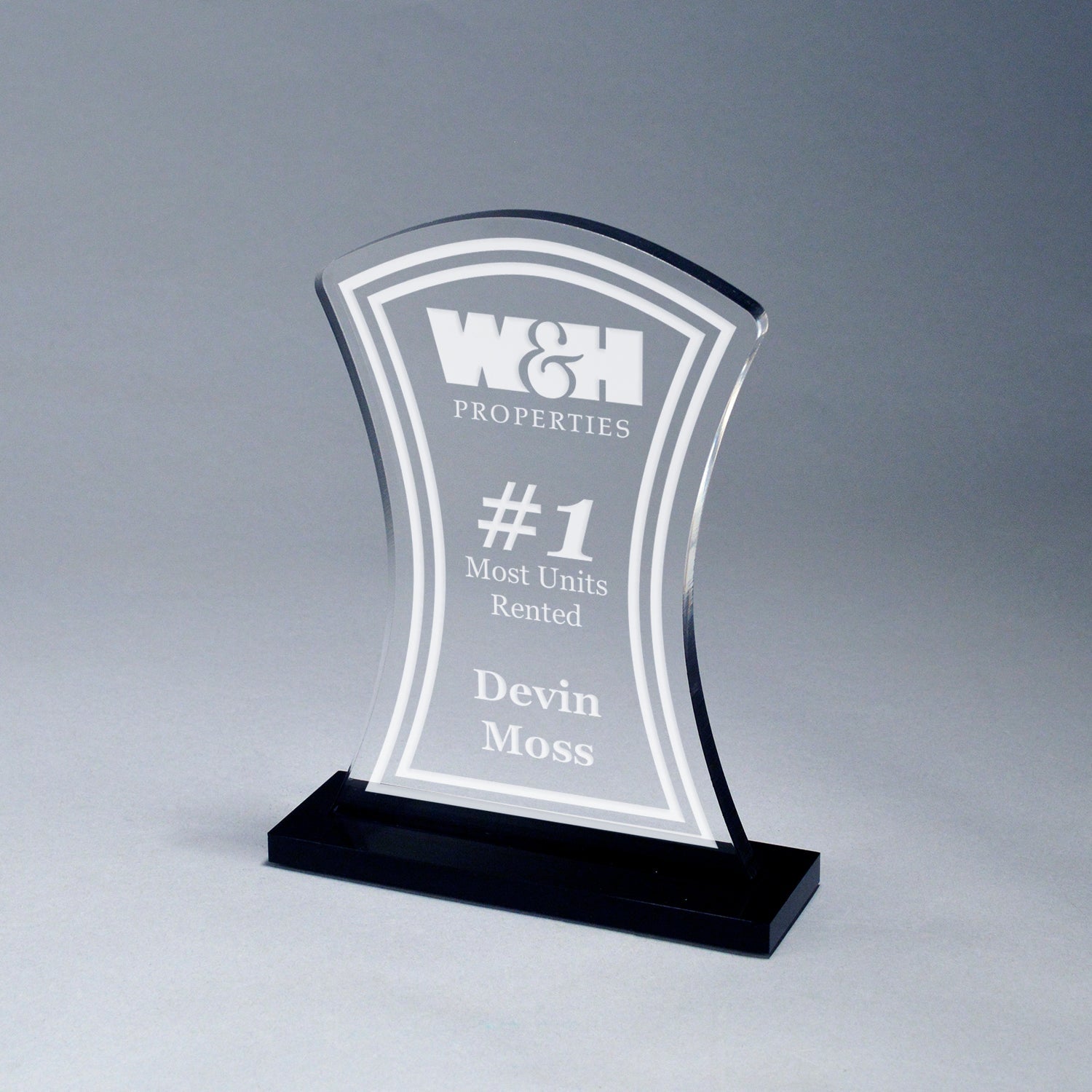 Starfire Acrylic Hour Glass Award