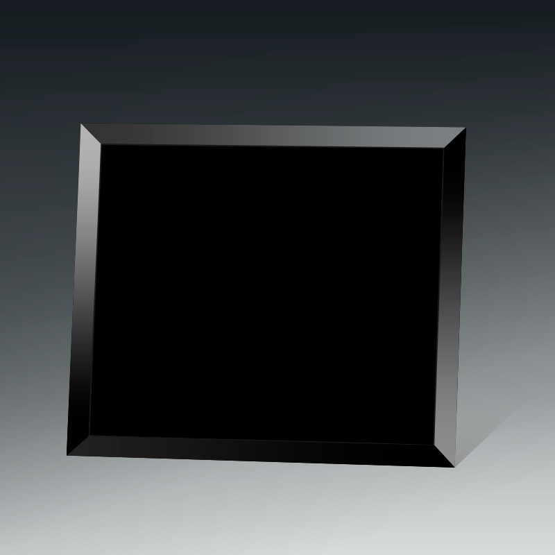 Black Glass Photo Frame