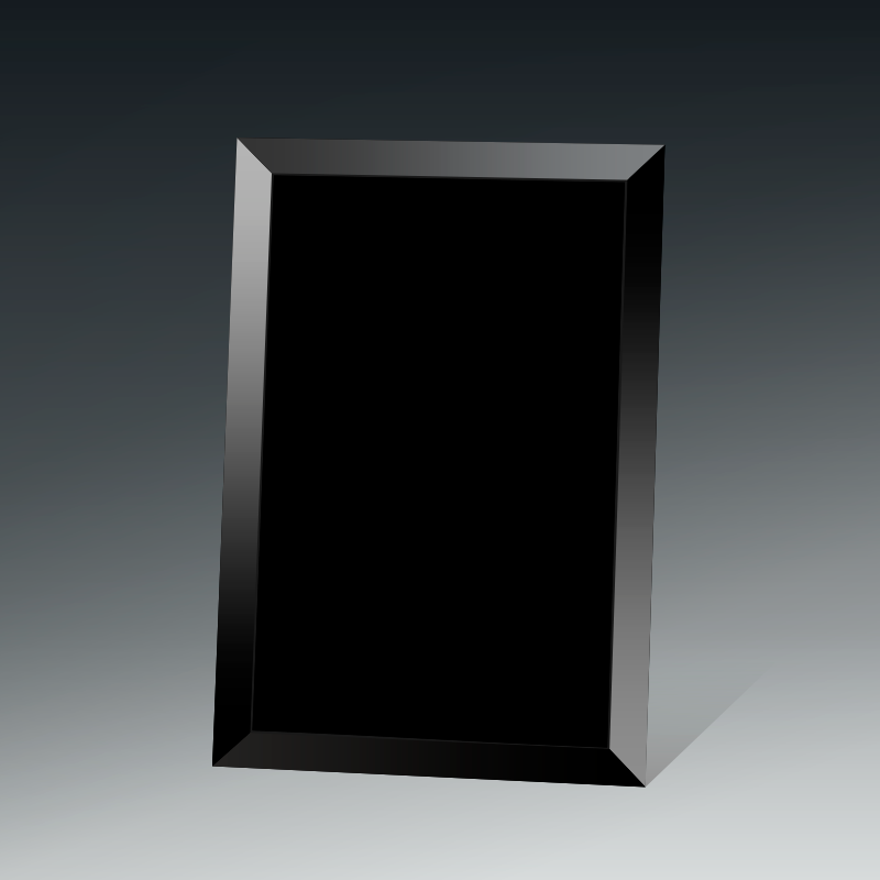 Black Glass Photo Frame