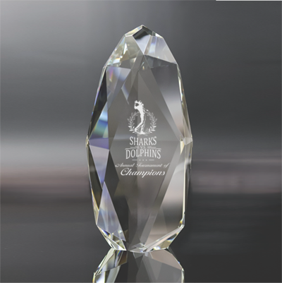 Super Thick Optically Clear Crystal Aria Gem
