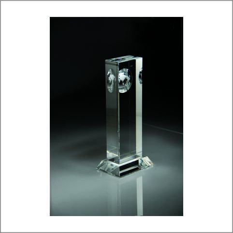 Optical Crystal Globe Column Award