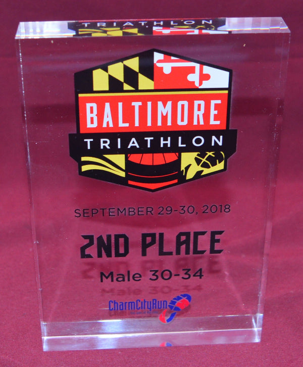 BALTIMORE TRIATHLON ACRYLIC AWARD
