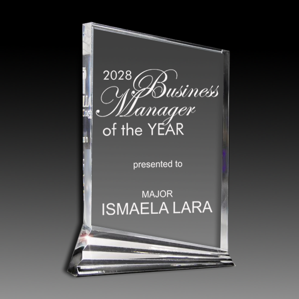NOUVEAU ACRYLIC AWARD CLEAR