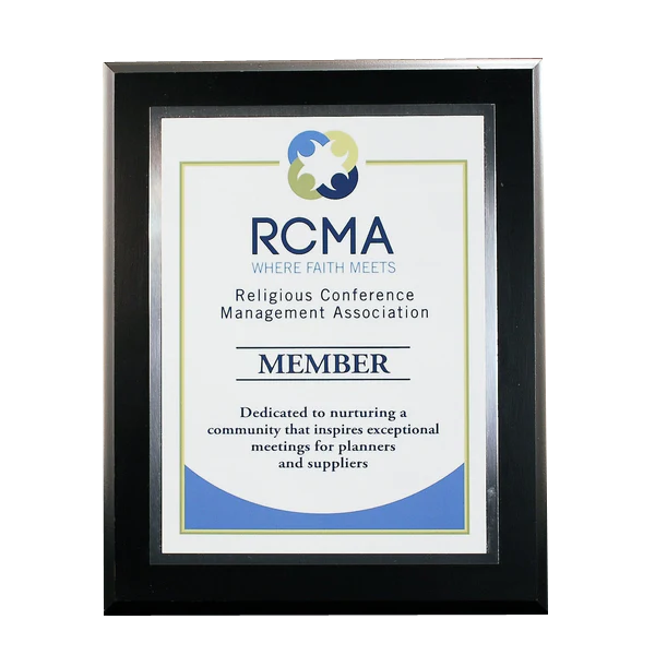 Executive Ebony Finish Plaque with Plate