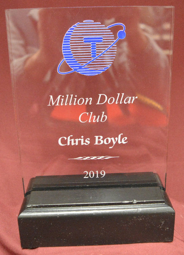 ACRYLIC WITH COLOR LOGO IN BLACK BASE