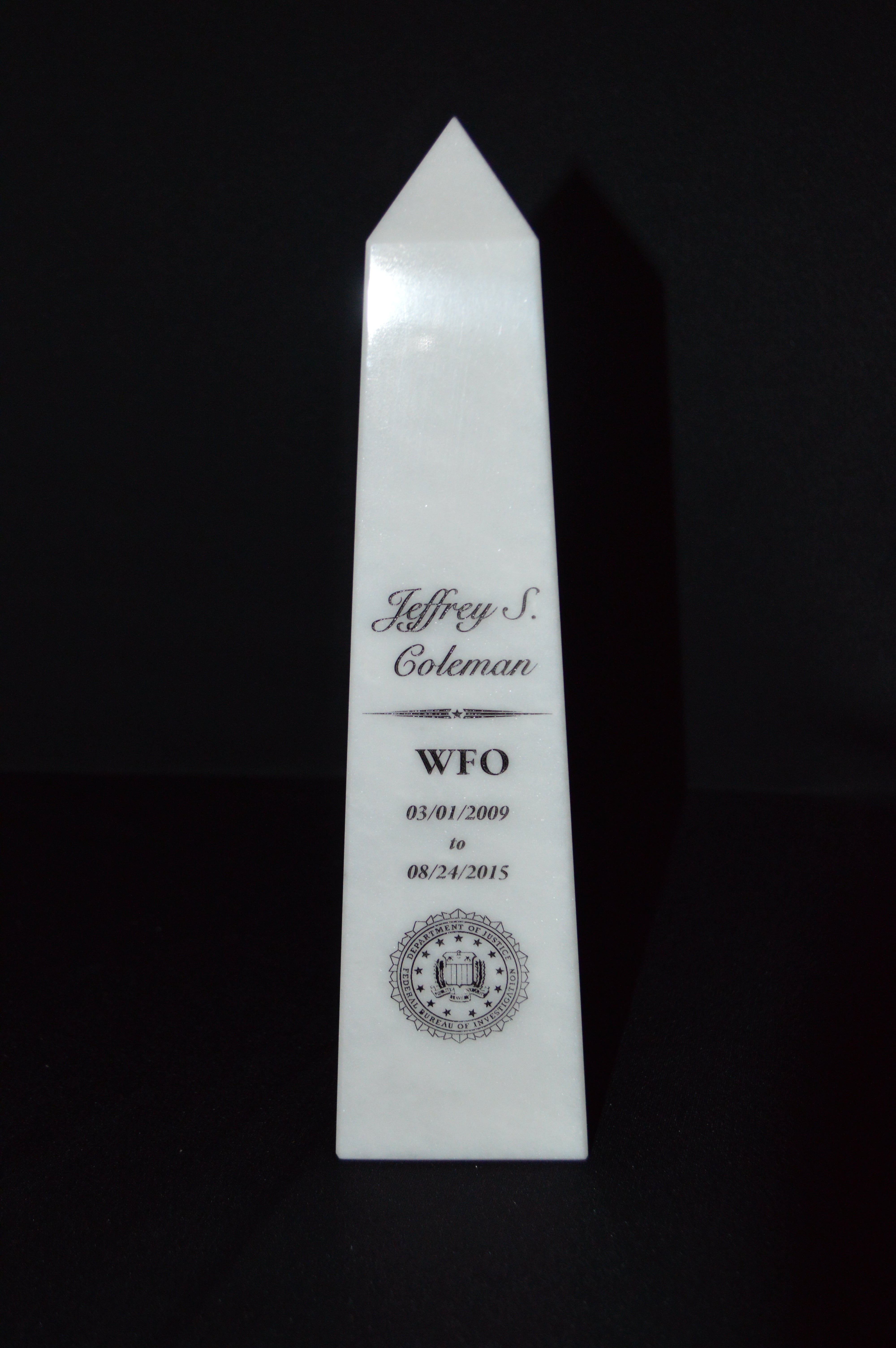 White Marble Obelisk