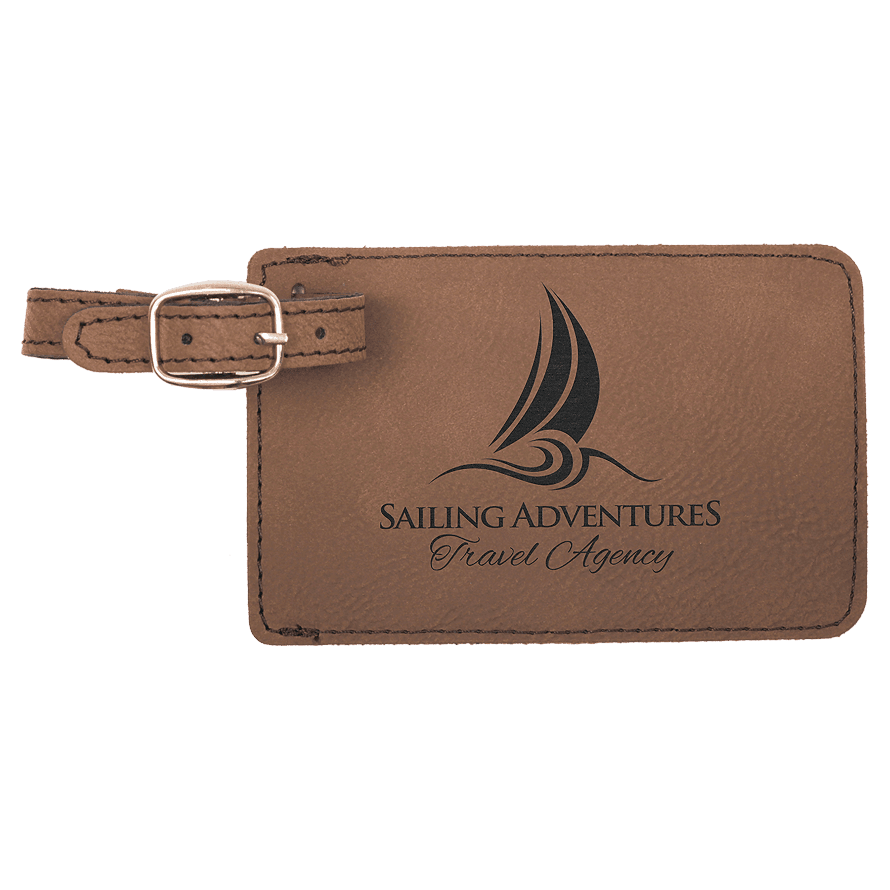 Laserable Leatherette Luggage Tag