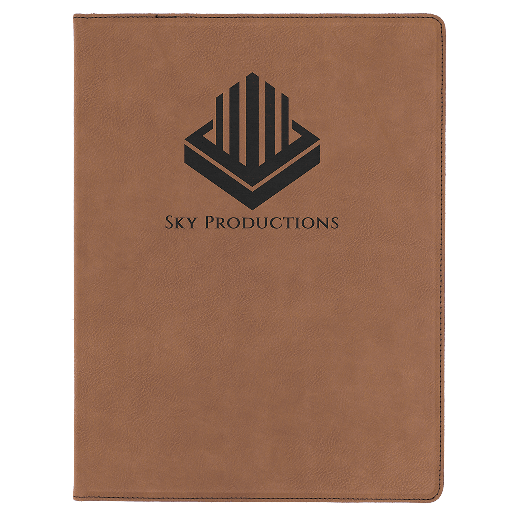 9 1/2" x 12" Laserable Leatherette Portfolio with Notepad