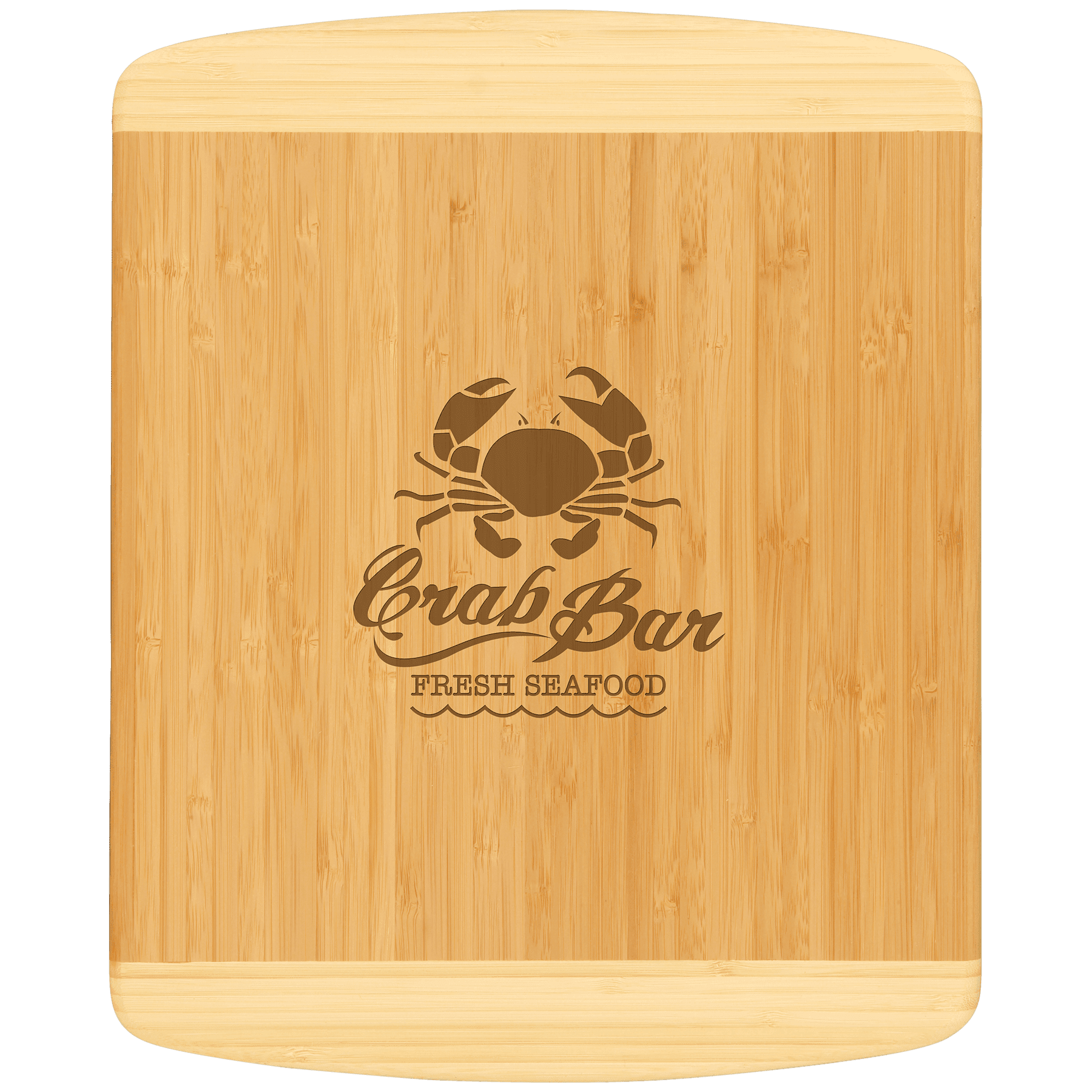 13 1/2" x 11 1/2" Bamboo 2-Tone Cutting Board