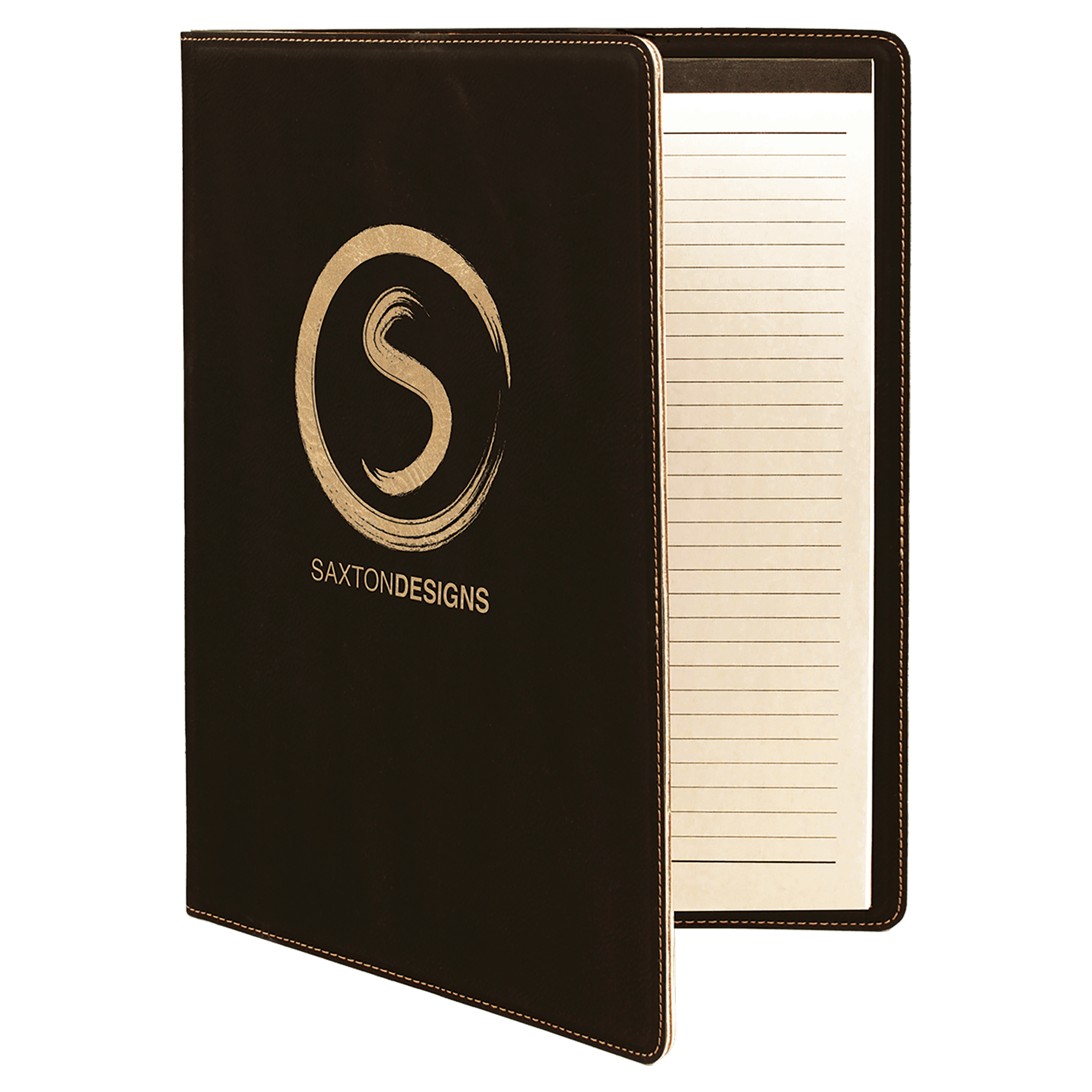 9 1/2" x 12" Laserable Leatherette Portfolio with Notepad