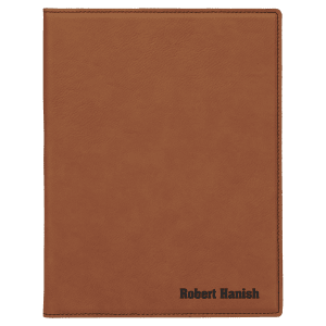 Laserable Leatherette Small Portfolio with Notepad