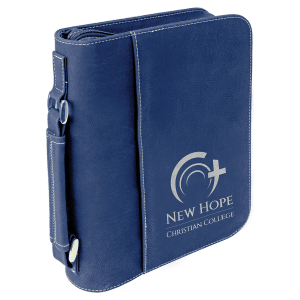 7 1/2" x 10 3/4" Leatherette Book/Bible Cover with Handle & Zipper