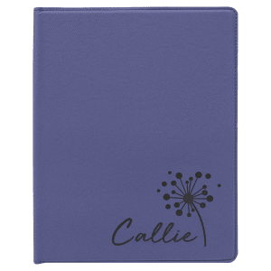 9 1/2" x 12" Laserable Leatherette Portfolio with Notepad