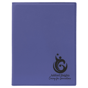 Laserable Leatherette Small Portfolio with Notepad