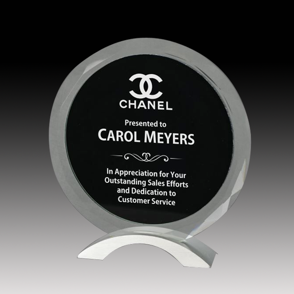 Meridian Crystal with Black Center
