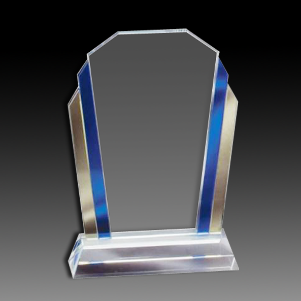 Blue/Gold/Clear TRI-color Glass MARQUEE