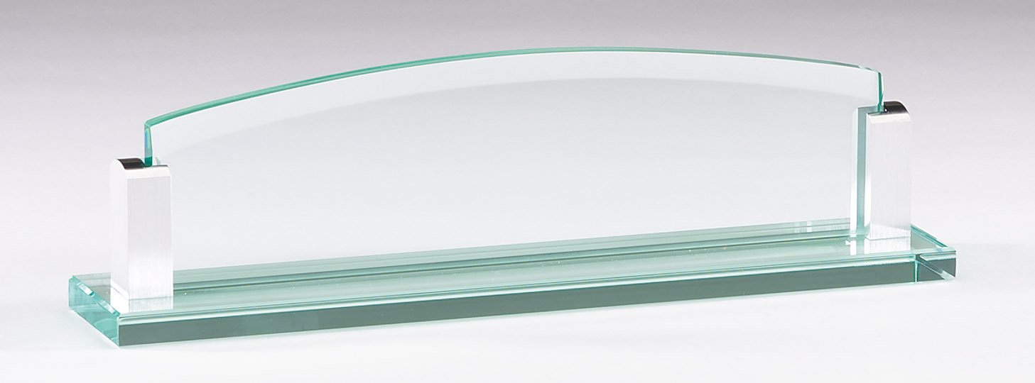 Glass Desk Name Plate
