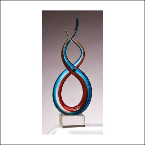 9.5" Art Glass Sculpture