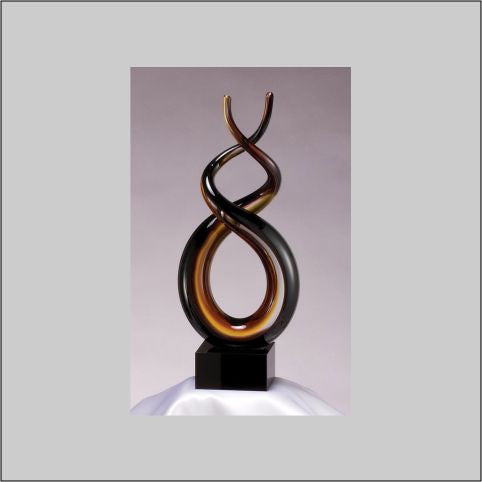 9.75" Art Glass Sculpture