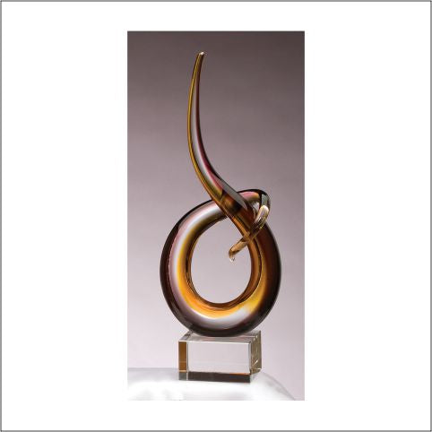 14.5" Art Glass Sculpture