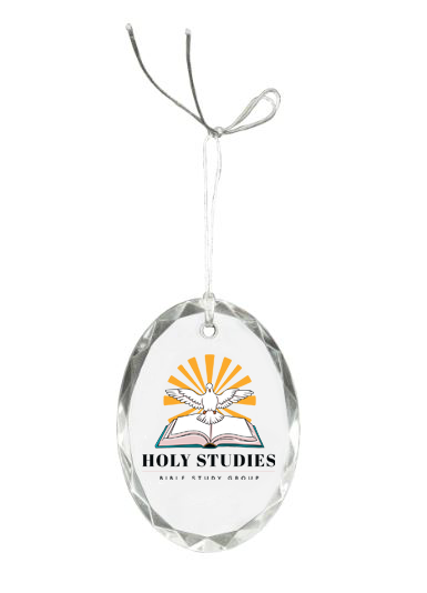 Oval cut crystal ornament for holidays in Norfolk, VA