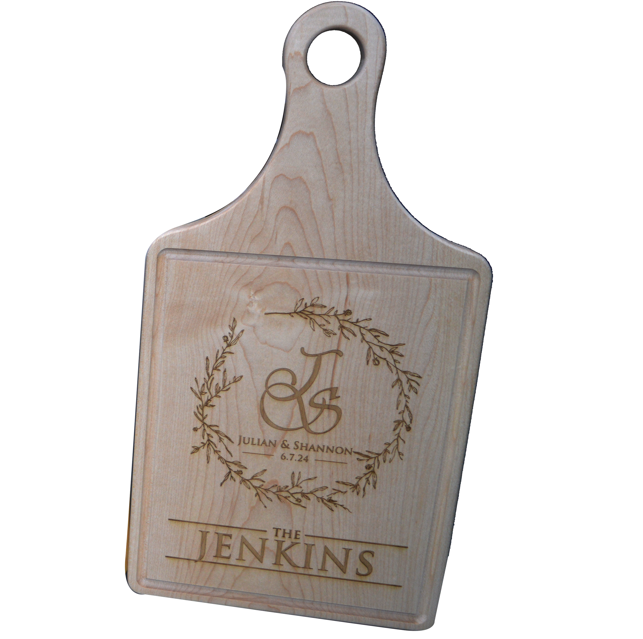 Maple Cutting Board with Drip Ring
