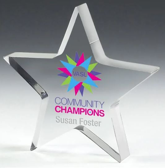 Crystal Star Paperweight