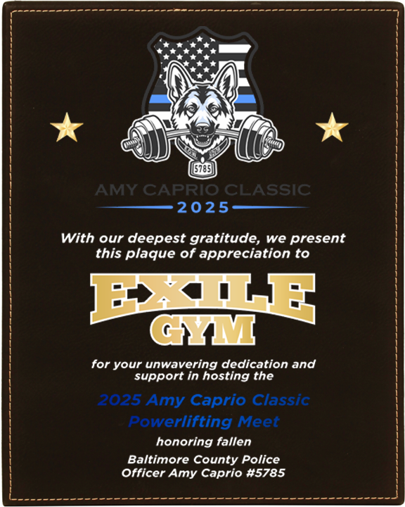 Leatherette Plaque - Black