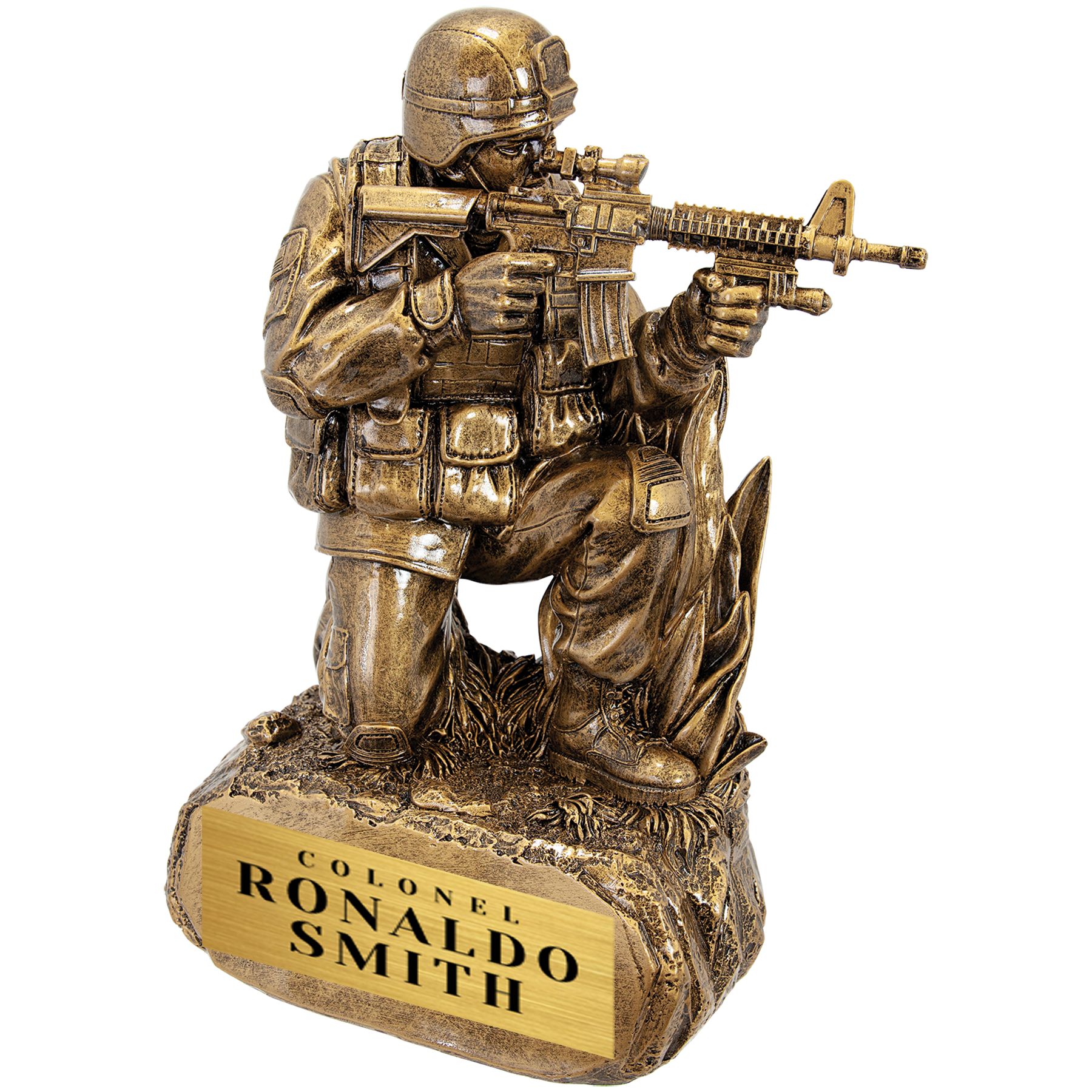 Antique Gold Military Resin