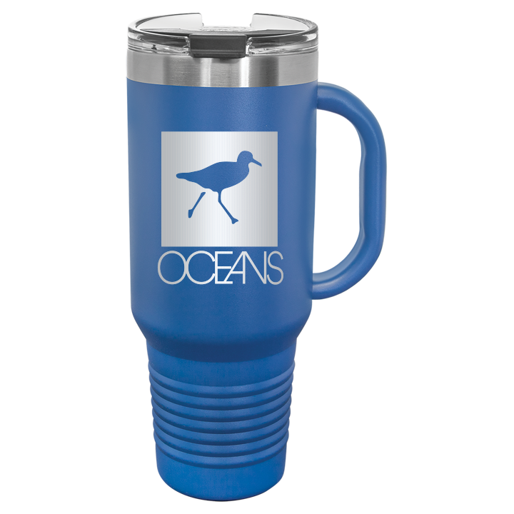 OCEANS Polar Camel 40 oz. Travel Mug with Handle, Straw Included