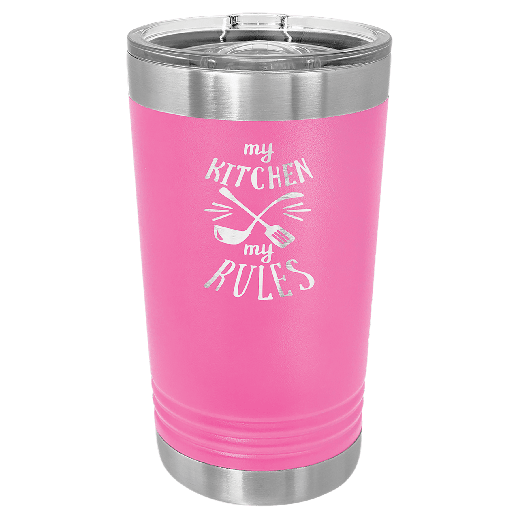 16 oz. Stainless Steel Pint with Slider Lid